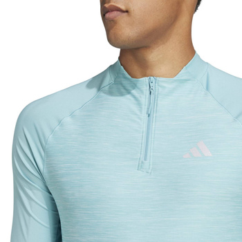 Longsleeve treningowy męski adidas GYM+ turkusowy IW5902