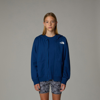Bluza z kapturem dziewczęca The North Face LIGHT niebieska NF0A89HGD1R