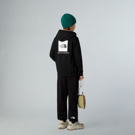Bluza z kapturem dziecięca The North Face REDBOX REGULAR czarna NF0A89H9JK3