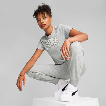 Koszulka damska Puma SQUAD GRAPHIC szara 68153704