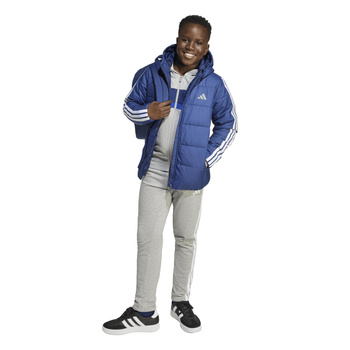 Kurtka puchowa dziecięca adidas ESSENTIALS 3-STRIPES niebieska JL7403