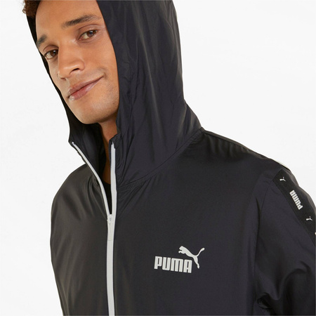 Kurtka softshell męska Puma ESSENTIAL+ TAPE WINDBREAKER czarna 84747701