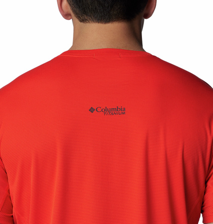 Koszulka męska Columbia CIRQUE RIVER GRAPHIC czerwona 2071925839