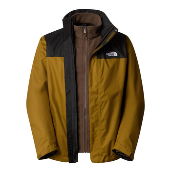 Kurtka wodoodporna męska The North Face EVOLVE II TRICLIMATE brązowa NF00CG555HO