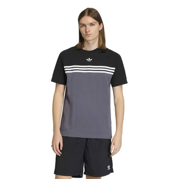 Koszulka męska adidas CHEST STRIPES szara KE2130