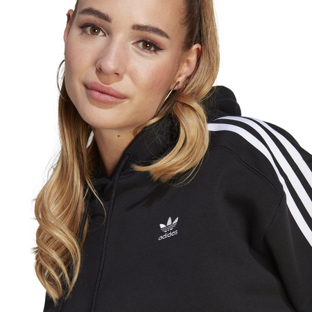Bluza z kapturem damska adidas ADICOLOR 3-STRIPES czarna IK6477