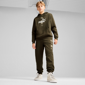 Bluza z kapturem chłopięca Puma POWER GRAPHIC FL zielona 68185970
