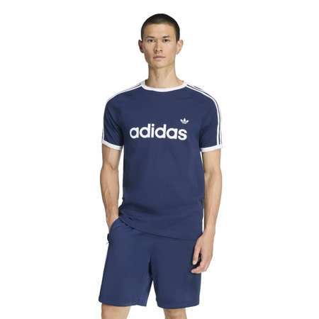 Koszulka męska adidas 3S RINGER granatowa KF0419
