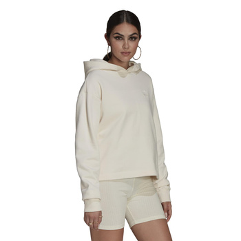 Bluza z kapturem damska adidas Cropped beżowa HE6885