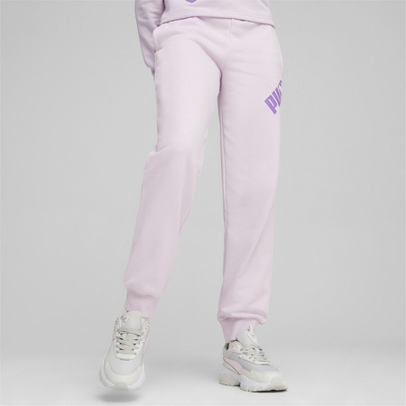 Spodnie dresowe damskie Puma POWER TR fioletowe 67789560