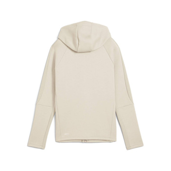 Bluza z kapturem damska Puma EVOSTRIPE FULL-ZIP DK beżowa 68505087