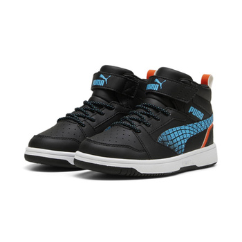 Buty sportowe dziecięce Puma REBOUND V6 MID TECHIE BUDDY AC+ PS czarne 39794602