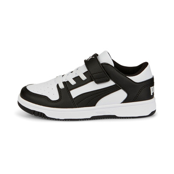 Buty sportowe dziecięce Puma REBOUND LAYUP LO SL V PS białe 37049216