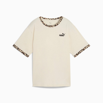 Koszulka damska Puma ESS GRAPHIC ANIMAL RELAXED beżowa 68808287