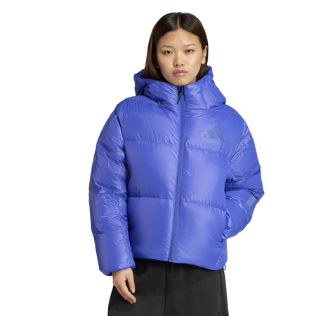 Kurtka puchowa damska adidas Z.N.E. niebieska JW1517