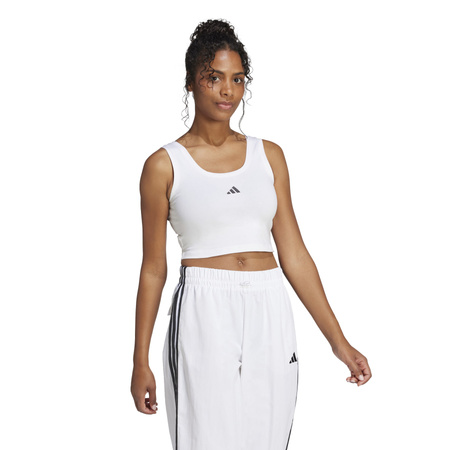 Top sportowy damski adidas ESSENTIALS SMALL LOGO biały JD0545