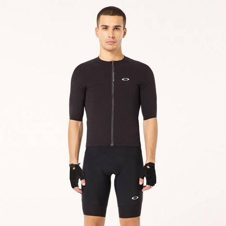 Koszulka rowerowa męska Oakley GRIDSKIN PINSTRIPE JERSEY Q36.5 czarna FOA405953-02E