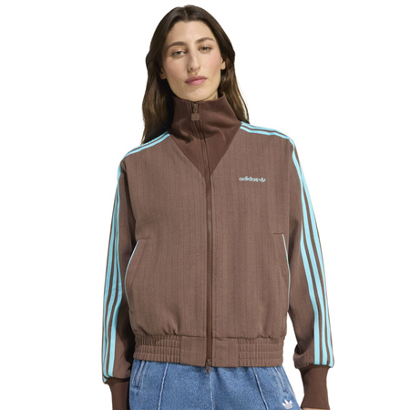Bluza dresowa damska adidas TAILORED brązowa JX5311