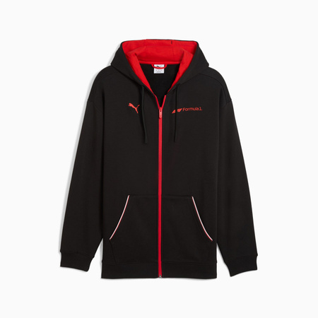Bluza z kapturem męska Puma F1 ESSENTIAL+ FZ czarna 63265301