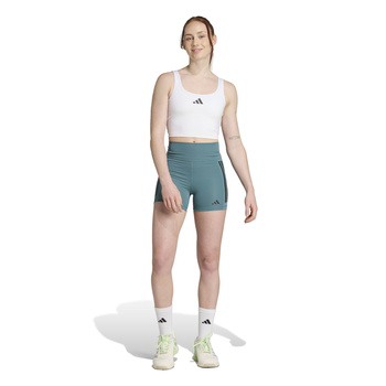 Legginsy treningowe damskie adidas OPTIME 3-STRIPES turkusowe JX2817