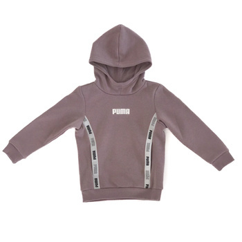 Bluza z kapturem dziewczęca Puma Tape fioletowa 67407515
