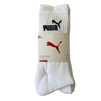 Skarpety unisex Puma CREW 4-PACK białe 94717101