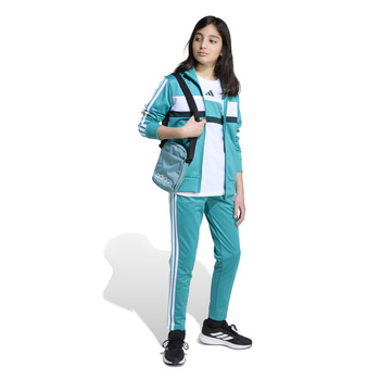 Komplet dresów dziecięcy adidas SEASONAL ESSENTIALS TIBERIO turkusowy JN2245
