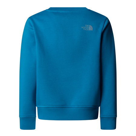 Bluza chłopięca The North Face REFLECTIVE LOGO RELAXED CREW niebieska NF0A8EATBOM