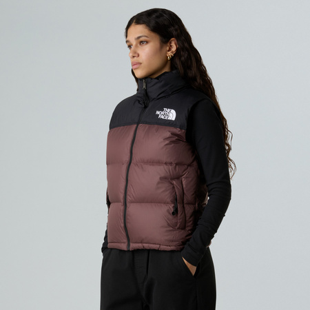 Bezrękawnik damski The North Face 1996 RETRO NUPTSE brązowy NF0A3XEPCAI