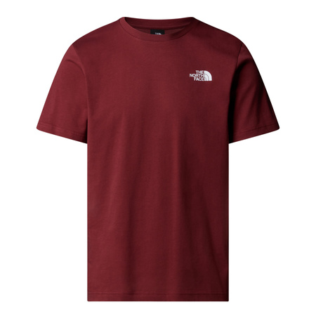 Koszulka męska The North Face S/S REDBOX bordowa NF0A87NPDO3