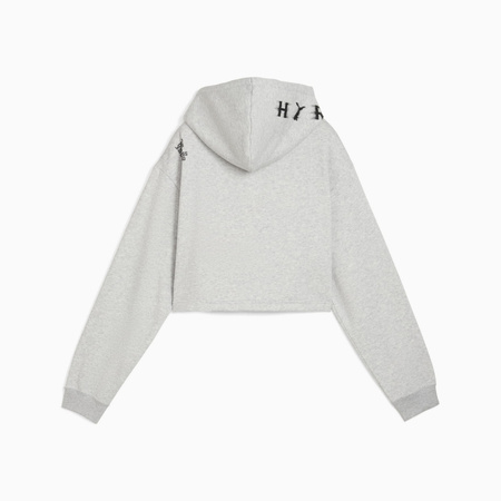 Bluza z kapturem damska Puma X HYROX HEAVYWEIGHT szara 52764104