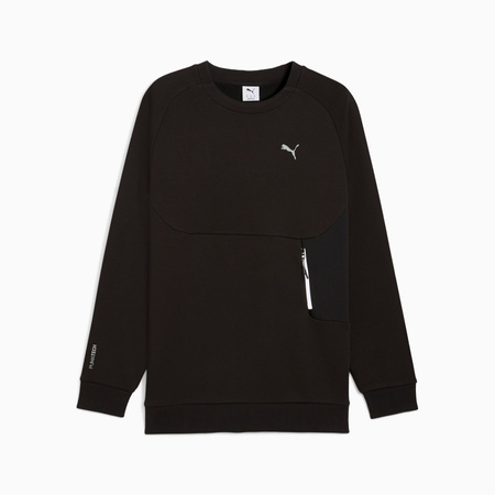 Bluza męska Puma PUMATECH RELAXED CREW FL czarna 63343601