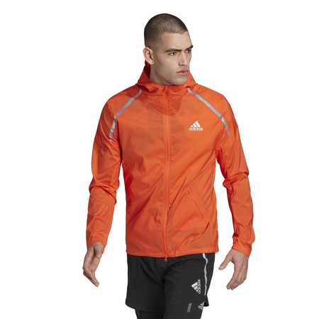 Kurtka z kapturem męska adidas MARATHON czerwona HL6508