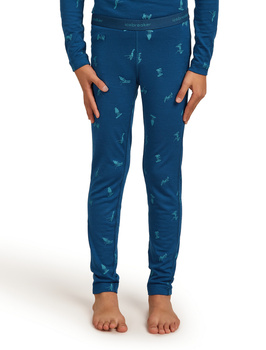Legginsy termiczne dziecięce Icebreaker 200 OASIS niebieskie IB0A57DV0H8