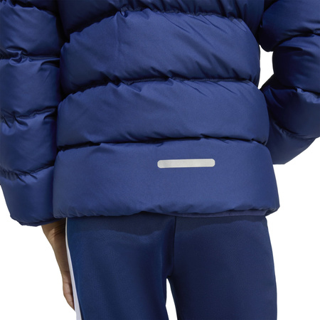 Kurtka puchowa dziecięca adidas KIDS niebieska JW2453