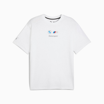 Koszulka męska Puma BMW MMS ESS+ LOGO II biała 63305502