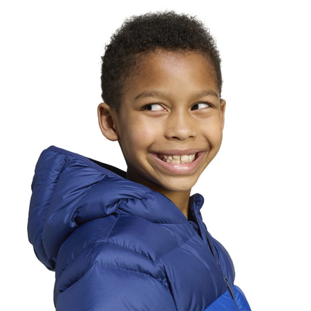 Kurtka puchowa dziecięca adidas KIDS niebieska JW2453