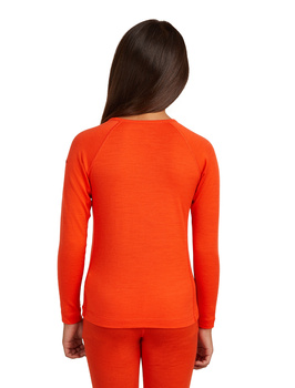 Longsleeve termiczny dziecięcy Icebreaker 200 OASIS pomarańczowy IB1045010GT