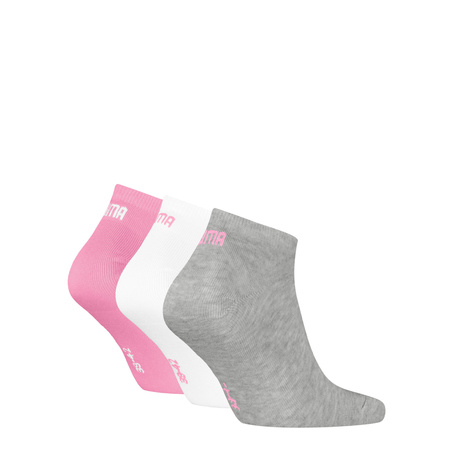 Skarpety unisex Puma SNEAKER PLAIN 3-PACK różowe 93862408