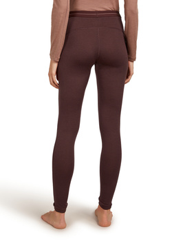 Legginsy termiczne damskie Icebreaker 200 OASIS bordowe IB1043830GW