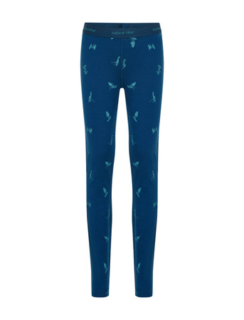 Legginsy termiczne dziecięce Icebreaker 200 OASIS niebieskie IB0A57DV0H8