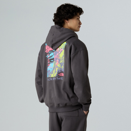 Bluza z kapturem unisex The North Face EXPEDITION CELEBRATION OVERSIZED szara NF0A8E3FRHI