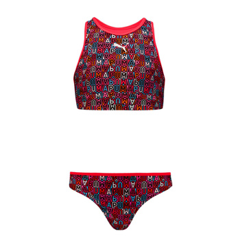 Kostium kąpielowy dziewczęcy Puma SWIM PRINTED wielokolorowy 94706201