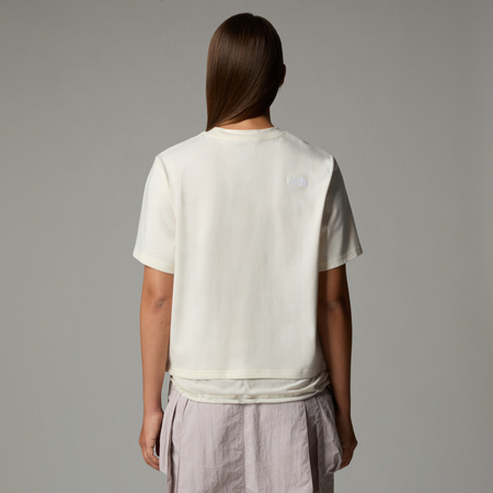 Koszulka damska The North Face FABRIC MIX S/S beżowa NF0A8CMAQLI