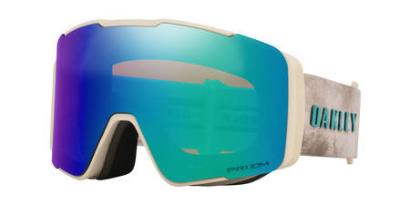 Gogle narciarskie unisex Oakley LINE MINER PRO L beżowe OO7136-15
