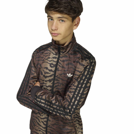 Bluza dresowa dziecięca adidas FIREBIRD brązowa KD8283