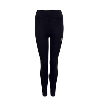 Legginsy damskie Alpha Industries BASIC SL FOIL PRINT czarne 116053FP-530