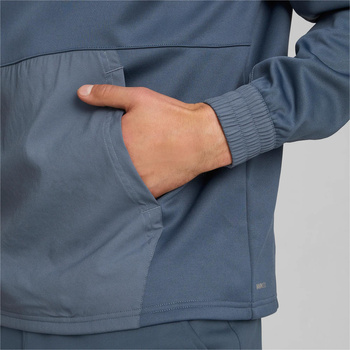 Bluza z kapturem męska Puma FIT PWRFLEECE niebieska 52212418