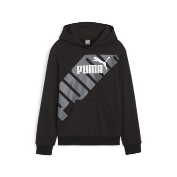 Bluza z kapturem chłopięca Puma POWER GRAPHIC TR czarna 67925601