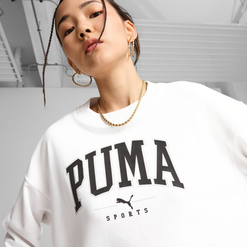 Bluza damska Puma SQUAD CREW TR biała 68249302